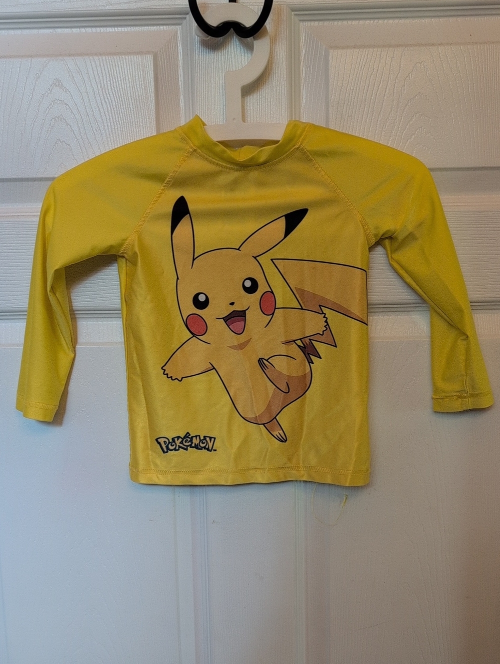 H&M Yellow Pikachu Kids Swim Shirt And Trunks